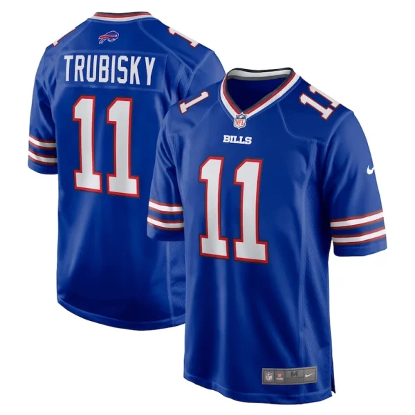 Mitchell trubisky buffalo bills nike game jersey Royal