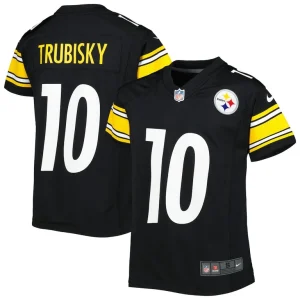 Mitchell trubisky pittsburgh steelers nike youth game jersey Black