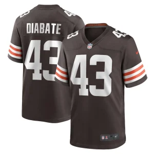 Mohamoud diabate cleveland browns nike team game jersey Brown