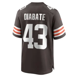 Mohamoud diabate cleveland browns nike team game jersey Brown L