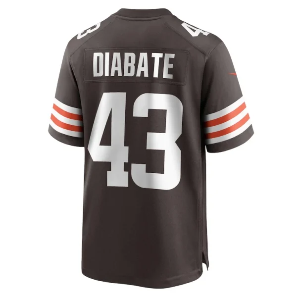 Mohamoud diabate cleveland browns nike team game jersey Brown L