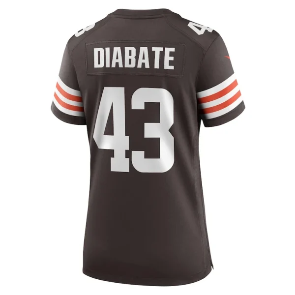 Mohamoud diabate cleveland browns nike womens team game jersey Brown L