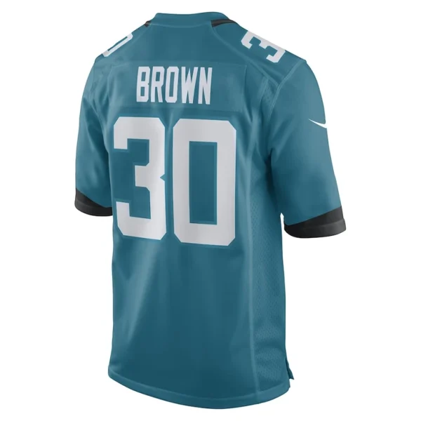 Montaric brown jacksonville jaguars nike game player jersey Teal L