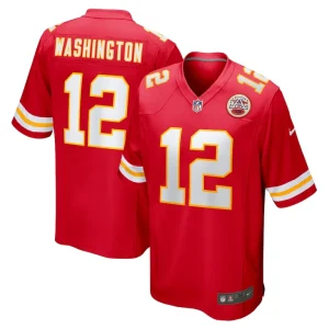 Montrell washington kansas city chiefs nike team game jersey Red