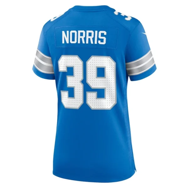 Morice norris detroit lions nike womens game jersey Blue L