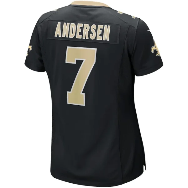 Morten andersen new orleans saints nike womens game retired player jersey Black L