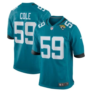 Myles cole jacksonville jaguars nike team game jersey Teal