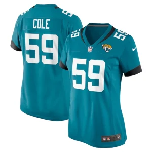 Myles cole jacksonville jaguars nike womens game jersey Teal
