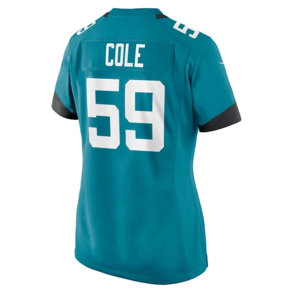 Myles cole jacksonville jaguars nike womens game jersey Teal L