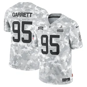 Myles garrett cleveland browns nike 2024 salute to service limited jersey Arctic camo