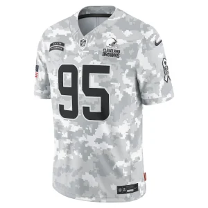 Myles garrett cleveland browns nike 2024 salute to service limited jersey Arctic camo M