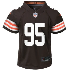 Myles garrett cleveland browns nike preschool player game jersey Brown 56
