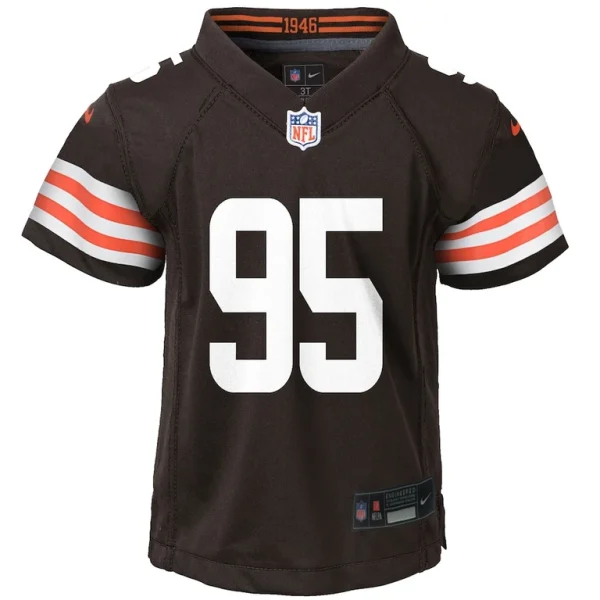 Myles garrett cleveland browns nike preschool player game jersey Brown 56