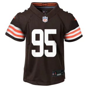 Myles garrett cleveland browns nike toddler game jersey Brown 3T