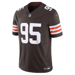 Myles garrett cleveland browns nike vapor f.u.s.e. limited jersey Brown M