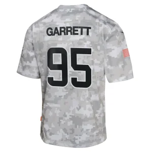Myles garrett cleveland browns nike youth 2024 salute to service game jersey Arctic camo Yth L