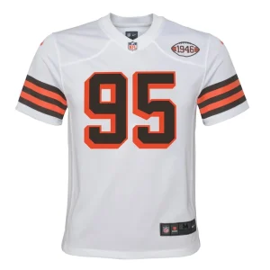 Myles garrett cleveland browns nike youth game jersey White Yth M
