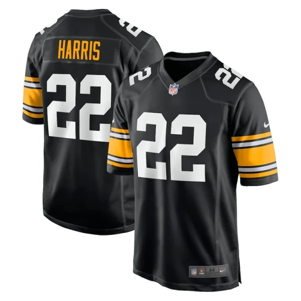 Najee harris pittsburgh steelers nike home player game jersey Black