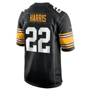 Najee harris pittsburgh steelers nike home player game jersey Black L