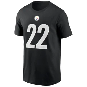 Najee harris pittsburgh steelers nike player name number t shirt Black M