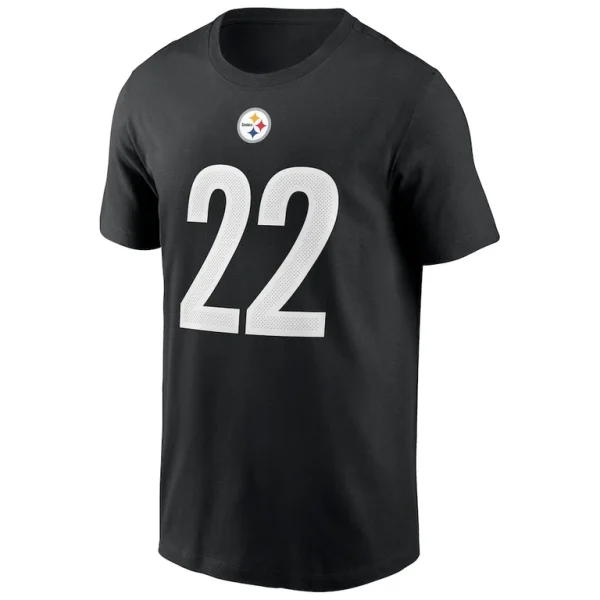 Najee harris pittsburgh steelers nike player name number t shirt Black M