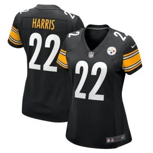 Najee harris pittsburgh steelers nike womens team game jersey Black