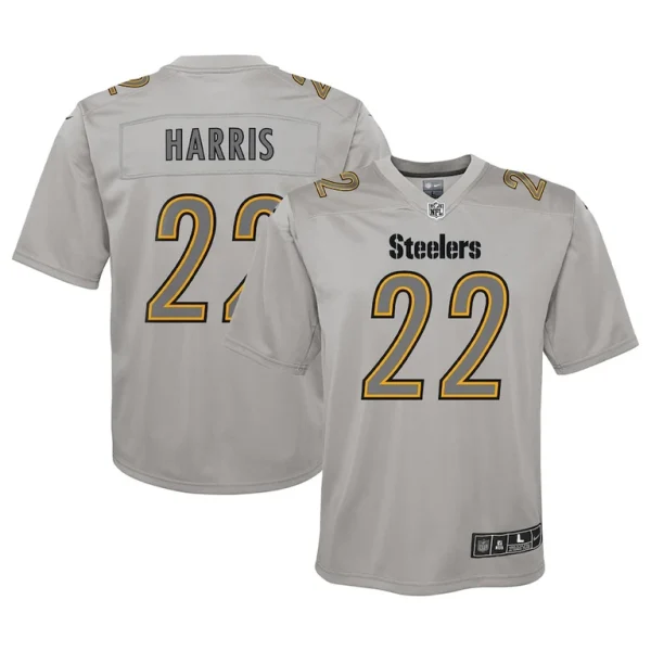 Najee harris pittsburgh steelers nike youth atmosphere game jersey Gray