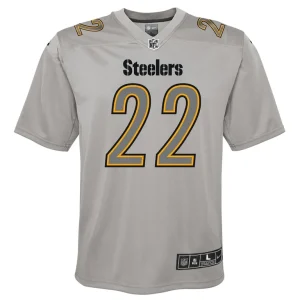 Najee harris pittsburgh steelers nike youth atmosphere game jersey Gray Yth M