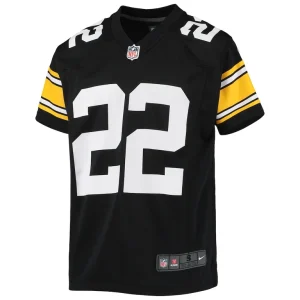 Najee harris pittsburgh steelers nike youth game jersey Black Yth M