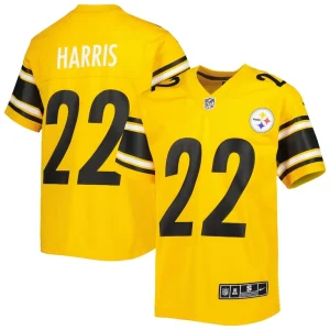 Najee harris pittsburgh steelers nike youth inverted game jersey Gold