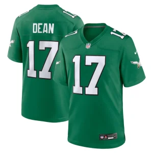 Nakobe dean philadelphia eagles nike alternate game jersey Kelly green