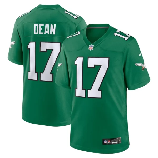 Nakobe dean philadelphia eagles nike alternate game jersey Kelly green