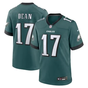 Nakobe dean philadelphia eagles nike team game jersey Midnight green