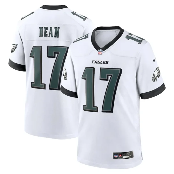 Nakobe dean philadelphia eagles nike white game jersey White
