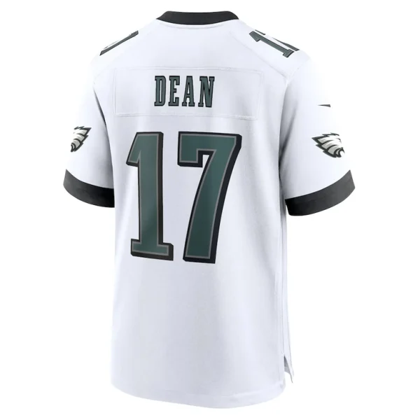 Nakobe dean philadelphia eagles nike white game jersey White L