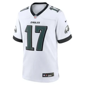 Nakobe dean philadelphia eagles nike white game jersey White M