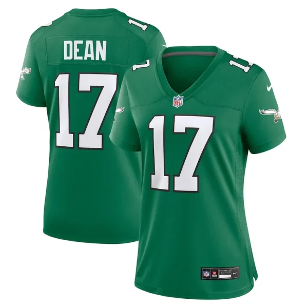 Nakobe dean philadelphia eagles nike womens alternate game jersey Kelly green