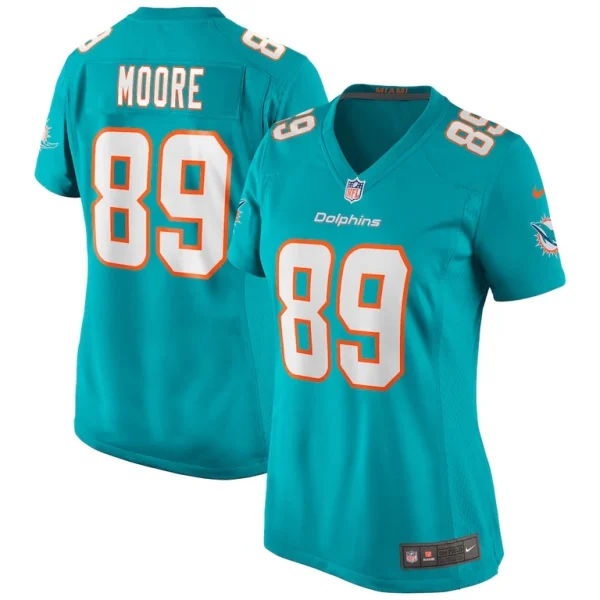 Nat moore miami dolphins nike womens game retired player jersey Aqua