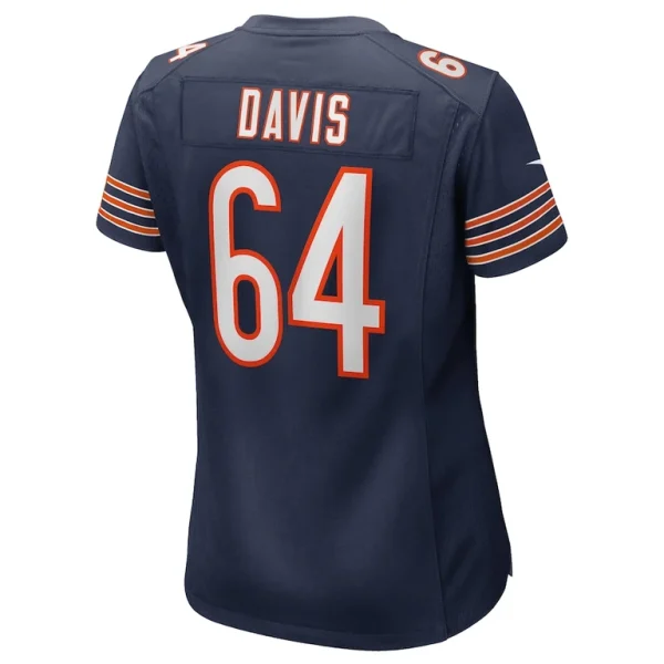 Nate davis chicago bears nike womens game jersey Navy L