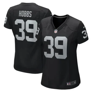 Nate hobbs las vegas raiders nike womens game jersey Black