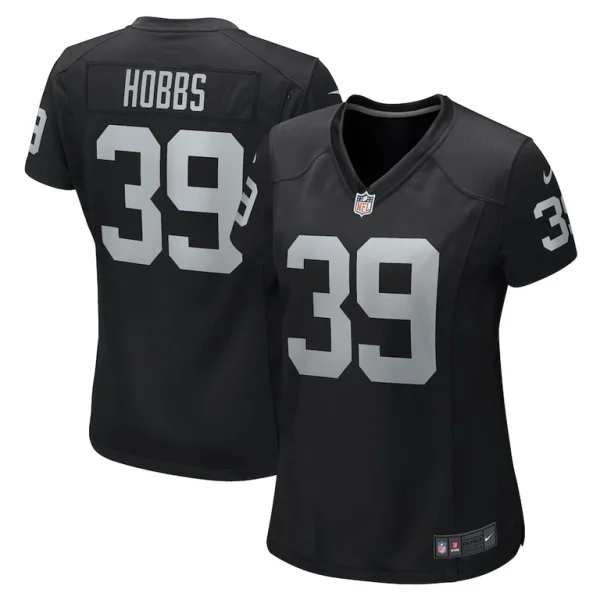 Nate hobbs las vegas raiders nike womens game jersey Black