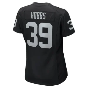 Nate hobbs las vegas raiders nike womens game jersey Black L