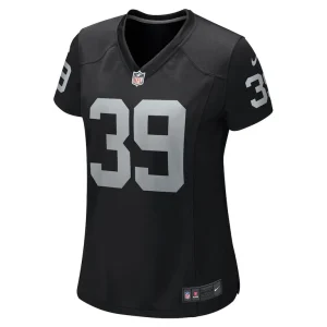 Nate hobbs las vegas raiders nike womens game jersey Black M