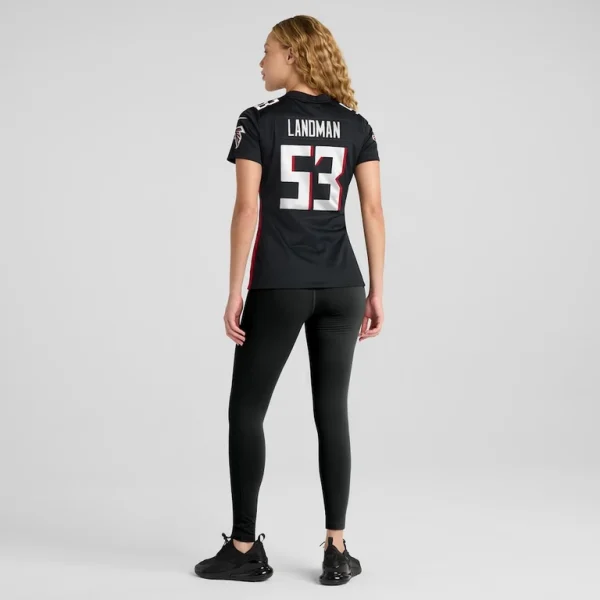 Nate landman atlanta falcons nike womens team game jersey Black 2XL