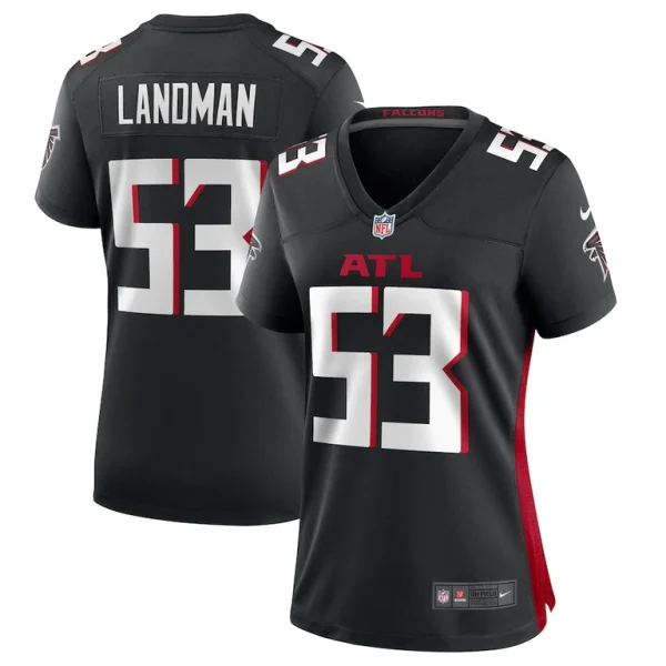 Nate landman atlanta falcons nike womens team game jersey Black