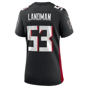 Nate landman atlanta falcons nike womens team game jersey Black L