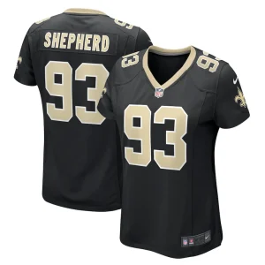 Nathan shepherd new orleans saints nike womens game jersey Black