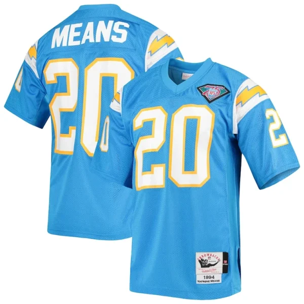 Natrone means los angeles chargers 1994 mitchell ness authentic throwback retired player jersey Powder blue