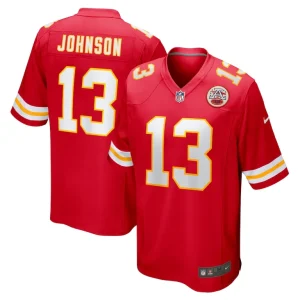 Nazeeh johnson kansas city chiefs nike game player jersey Red