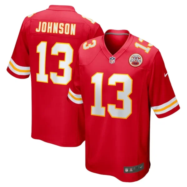 Nazeeh johnson kansas city chiefs nike game player jersey Red